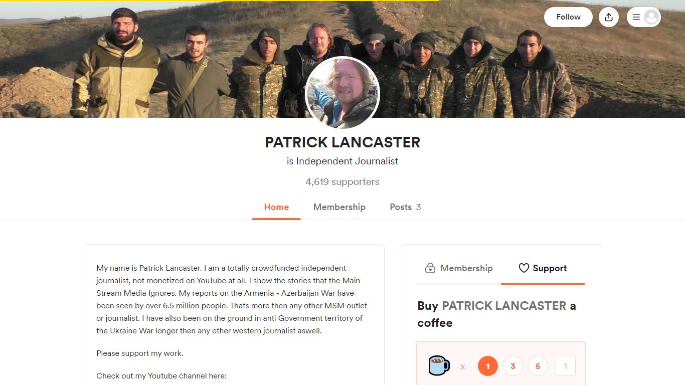 PATRICK LANCASTER is Independent Journalist